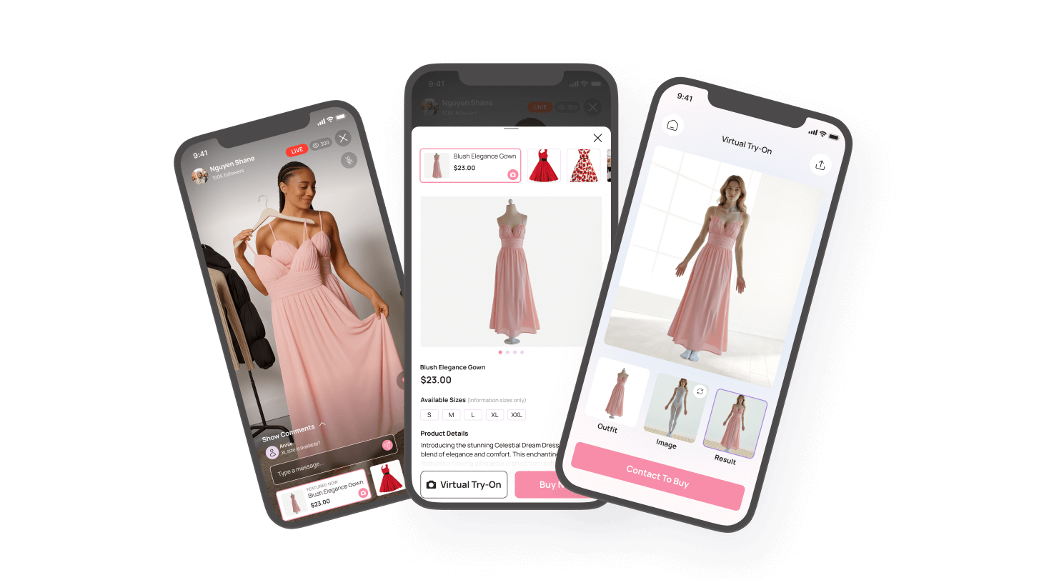 Virtufy Live Shop marketplace screenshot